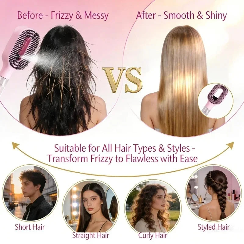 MistBrush™ 2-in-1 Detangling Spray Brush