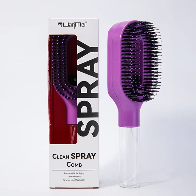 MistBrush™ 2-in-1 Detangling Spray Brush