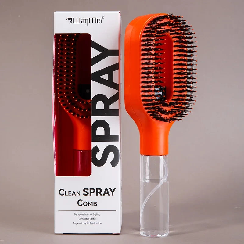MistBrush™ 2-in-1 Detangling Spray Brush